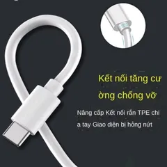 Dây Cáp Sạc Type-C 1m cho Điện Thoại Android - Chất Liệu Chắc Chắn, Tốc Độ Truyền Dữ Liệu Nhanh, Tương Thích Nhiều Thiết Bị
