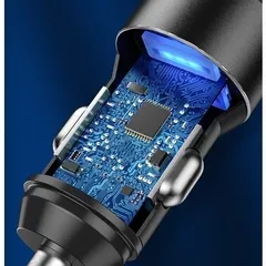 Tẩu sạc ô tô C36 WK Design 2 cổng sạc nhanh 3.1A