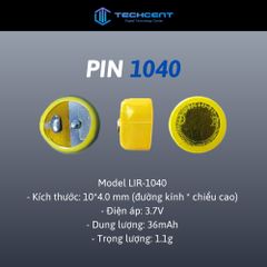 Pin Thay Thế Cho Tai Nghe Bluetooth Hổ Vằn - Pin Lithium Ion LIR 1040, 1045, 1054, Thời Gian Sử Dụng 6-8 Giờ, An Toàn và Dễ Dàng Thay Thế