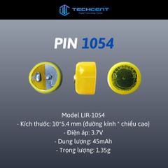 Pin Thay Thế Cho Tai Nghe Bluetooth Hổ Vằn - Pin Lithium Ion LIR 1040, 1045, 1054, Thời Gian Sử Dụng 6-8 Giờ, An Toàn và Dễ Dàng Thay Thế