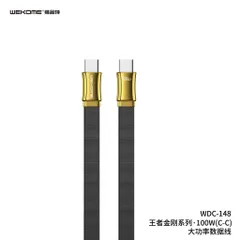 Cáp Sạc Nhanh WEKOME KingKong 100W Type-C đến Type-C, Dung Lượng Cao, Truyền Dữ Liệu Nhanh, 120cm, Hợp Kim Kẽm Chất Lượng Cao