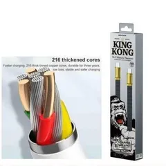 Cáp Sạc Nhanh WEKOME KingKong 100W Type-C đến Type-C, Dung Lượng Cao, Truyền Dữ Liệu Nhanh, 120cm, Hợp Kim Kẽm Chất Lượng Cao