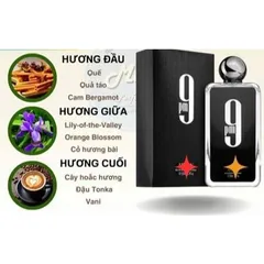 Nước Hoa 9 PM Afnan - Hương Tươi Mát với Táo Xanh, Cam, Vani và Hoa Cam - Độ Lưu Hương 6-8 Giờ, Phù Hợp Mọi Dịp