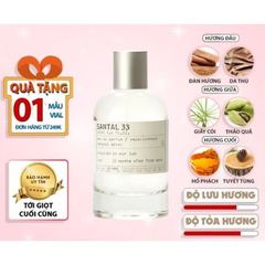 Nước Hoa Unisex Le Labo Santal 33 - Hương Gỗ Đàn Hương Sang Trọng Dành Cho Nam Nữ - Độ Lưu Hương Trên 12h
