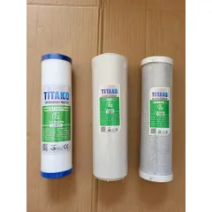 Lõi Lọc Nước Chính Hãng Titako 1, 2, 3 - Dùng Cho Máy RO và Bộ Lọc Đầu Nguồn 10 Inch - Bảo Vệ Chất Lượng Nước