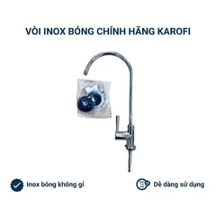 Vòi Nước Inox Nối Nhanh Karofi - Chống Nước Rò Rỉ, 360 Độ Xoay, Đảm Bảo Nguồn Nước Sạch Cho Máy Lọc RO