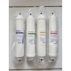 Bộ 4 Lõi Lọc Nước RO Toshiba - Hàng Chính Hãng, Cung Cấp Khoáng Chất, Thay Thế Máy Lọc Nước Nóng Lạnh, Tốt Cho Sức Khỏe