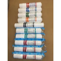 Bộ 10 Lõi Lọc Nước KORIHOME Chính Hãng - Bao Gồm 3 Sediment, 2 Pre Carbon, 1 RO, 1 Post, 1 Mineral, 1 Hydrogen, 1 Nano Silver