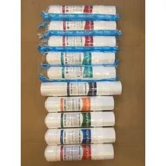 Bộ 10 Lõi Lọc Nước KORIHOME Chính Hãng - Bao Gồm 3 Sediment, 2 Pre Carbon, 1 RO, 1 Post, 1 Mineral, 1 Hydrogen, 1 Nano Silver