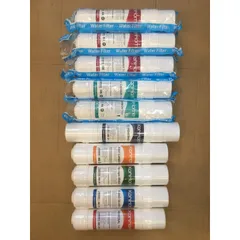 Bộ 10 Lõi Lọc Nước KORIHOME Chính Hãng - Bao Gồm 3 Sediment, 2 Pre Carbon, 1 RO, 1 Post, 1 Mineral, 1 Hydrogen, 1 Nano Silver