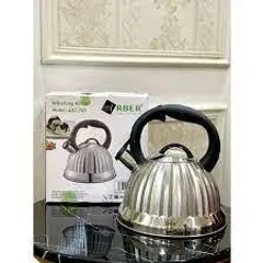 Ấm Đun Nước Arber Inox 304 - Đun Nước Nhanh Chóng Trên Tất Cả Các Loại Bếp, Thiết Kế Sang Trọng, Có Còi Báo Sôi