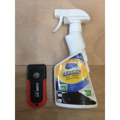 Bộ sản phẩm vệ sinh bếp từ DAOCare Kit và xịt tẩy dầu mỡ SOFISH CERAMIC 500ML - Dễ dàng làm sạch mọi vết bẩn cứng đầu
