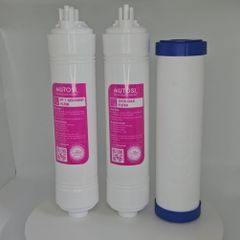 Bộ 3 Lõi Lọc Nước MUTOSI - Lõi PP5 5 Micron, Lõi OCB-GAC và PP1 - Giải Pháp Lọc Nước Sạch, An Toàn Cho Gia Đình