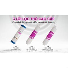 Bộ 3 Lõi Lọc Nước MUTOSI - Lõi PP5 5 Micron, Lõi OCB-GAC và PP1 - Giải Pháp Lọc Nước Sạch, An Toàn Cho Gia Đình