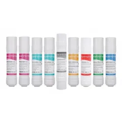 Combo 9 Lõi Lọc Nước KORIHOME Chính Hãng - Thay Thế Lõi Cho WPK-915, WPK-910 (RO, Sediment, Pre Carbon, Hydrogen, Infrared, Nano Silver)