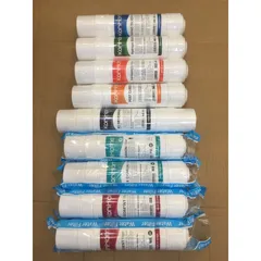 Combo 9 Lõi Lọc Nước KORIHOME Chính Hãng - Thay Thế Lõi Cho WPK-915, WPK-910 (RO, Sediment, Pre Carbon, Hydrogen, Infrared, Nano Silver)