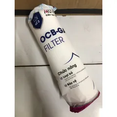 Lõi Lọc Số 2 MUTOSI OCB-GAC - Hàng Chính Hãng Than Hoạt Tính Dạng Hạt, Loại Bỏ Clo và Mùi Hôi Trong Nước