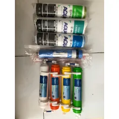Bộ 8 Lõi Lọc Nước AQUA 12345678 - Hàng Chính Hãng, Lọc Sạch Vi Khuẩn & Cung Cấp Khoáng Chất Tự Nhiên