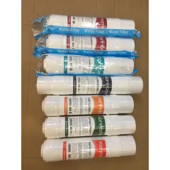 Bộ 7 Lõi Lọc Nước KORIHOME Chính Hãng - Đổi Thay Cho Máy Lọc Nước, Bao Gồm Sediment, Pre Carbon, RO, Post Carbon, Hydrogen, Infrared