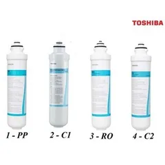 Bộ 4 Lõi Lọc Nước TOSHIBA F-1643 Chính Hãng - Thay Thế Máy TWP-W1643SV(W) - Thiết Bị Gia Đình An Toàn và Hiệu Quả