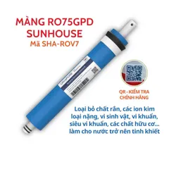 Lõi Lọc Nước Số 4 SUNHOUSE - Màng RO Chính Hãng, Loại Bỏ Tạp Chất, Kim Loại Nặng, Vi Khuẩn – Nước Tinh Khiết Hơn 90.000 Lít