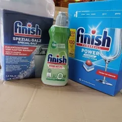 Viên Rửa Bát FINISH 100 Viên Hương Chanh, Muối Rửa 1.2Kg và Nước Làm Bóng 400ML - Bảo Vệ Thiết Bị Nhà Bếp Chính Hãng