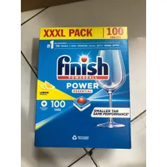 Viên Rửa Bát FINISH 100 Viên Hương Chanh, Muối Rửa 1.2Kg và Nước Làm Bóng 400ML - Bảo Vệ Thiết Bị Nhà Bếp Chính Hãng
