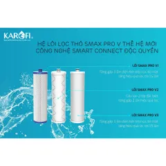Combo 3 Lõi Lọc Chính Hãng KAROFI SMAX PRO V cho Máy KAD-L56, D36S, D66S, D528, U96 - Công Nghệ Smart Connect, Hiệu Quả Lọc Ưu Việt