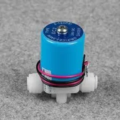 Van Điện Từ Tròn DAUER 24V - Van Đóng Mở Điện Tách Nước Cho Máy Lọc Nước RO - Tiết Kiệm Nước, Ngăn Thẩm Thấu