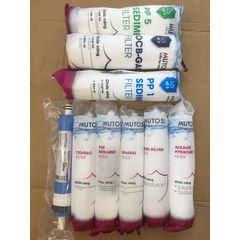 Trọn Bộ 9 Lõi Lọc Nước MUTOSI Chính Hãng cho Máy Lọc RO - Đảm Bảo Nguồn Nước Sạch và An Toàn