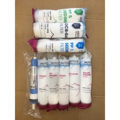 Trọn Bộ 9 Lõi Lọc Nước MUTOSI Chính Hãng cho Máy Lọc RO - Đảm Bảo Nguồn Nước Sạch và An Toàn