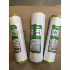 Bộ 3 Lõi Lọc Nước 123 Kangaroo Chính Hãng - Ngăn Chặn Bẩn, Rỉ Sét, Hấp Thụ Mùi Vị, Chất Hữu Cơ Cho Nước Sạch Hơn