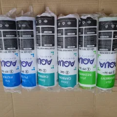 Combo 2 Bộ Lõi Lọc Nước AQUA 123 - 2 Lõi PP 5 Micron, 2 Lõi GAC, 2 Lõi PP 1 Micron Dùng Cho Máy Lọc Nước RO