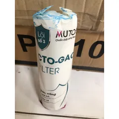 Lõi Lọc Nước MUTOSI CTO-GAC - Lõi Than Nén Chính Hãng - Loại Bỏ Clo và Chất Độc, Bảo Vệ Màng RO