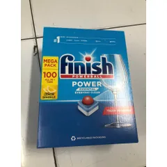 Viên Rửa Bát FINISH Essential 100 Viên - Hàng Chính Hãng Châu Âu, Làm Sạch Mạnh Mẽ, Hương Chanh, An Toàn Cho Đồ Ăn