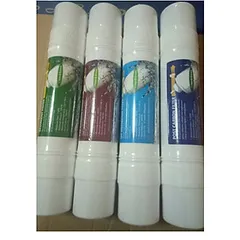 Bộ 4 Lõi Lọc Nước Hàn Quốc 2 Đầu - Lõi Sediment, Pre-Carbon, U/F Membrane, Post Carbon Cho Máy Nóng Lạnh, Lọc Sang Trọng Từ Korea