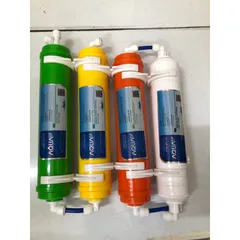 Bộ 4 Lõi Lọc Nước AQUA 5678 Chính Hãng - Cung Cấp Khoáng Chất & Tiêu Diệt Vi Khuẩn - Lõi GAC-T33, Khoáng Đá, Hồng Ngoại, Nano Silver