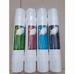 Bộ 4 Lõi Lọc Nước Hàn Quốc 2 Đầu - Lõi Sediment, Pre-Carbon, U/F Membrane, Post Carbon Cho Máy Nóng Lạnh, Lọc Sang Trọng Từ Korea
