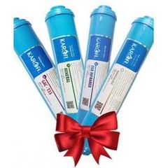 Bộ 4 Lõi Lọc Khoáng Karofi 5678 Chính Hãng - GAC-T33, Mineral, FAR Hồng Ngoại, NANO Silver - Thay Thế Sau 12 Tháng Sử Dụng