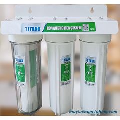Bộ 3 Cốc Lọc Thô Titako 10inch - Lọc Nước Sinh Hoạt, Chặn Cặn Bùn Đất, Rỉ Sét, Dụng Cụ Gia Đình Tiện Ích