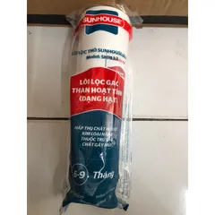 Lõi Lọc Thô số 2 SUNHOUSE G.A.C - Than Hoạt Tính Dạng Hạt - Hấp Thụ Tinh Chất Nước Sạch Nguyên Chất, Hàng Chính Hãng