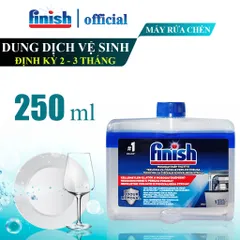 Dung dịch vệ sinh máy rửa bát Finish 250ml - Chất tẩy rửa chuyên dụng cho Bosch, Electrolux, bảo vệ hiệu suất máy rửa chén