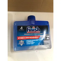 Dung dịch vệ sinh máy rửa bát Finish 250ml - Chất tẩy rửa chuyên dụng cho Bosch, Electrolux, bảo vệ hiệu suất máy rửa chén