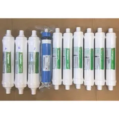 Bộ 10 Lõi Lọc Đúc Kangaroo Chính Hãng - Thay Thế Máy Lọc Nước Hydrogen KG100HK, KG10A4, KG10A5 - Nguồn Nước Sạch Tinh Khiết