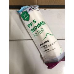Lõi Lọc Nước Thô MUTOSI Số 1 - PP5 Micron Chính Hãng, Ngăn Chặn Bùn Đất và Tạp Chất Lớn Hơn 5 Micron