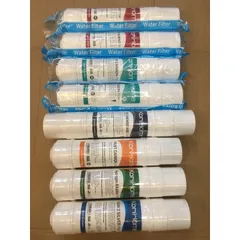 Bộ 8 Lõi Lọc Nước KORIHOME Chính Hãng - Gồm Sediment, Pre Carbon, RO, Post Carbon, Hydrogen Alkaline, Nano Silver - Thay Thế Dễ Dàng