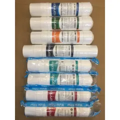 Bộ 8 Lõi Lọc Nước KORIHOME Chính Hãng - Gồm Sediment, Pre Carbon, RO, Post Carbon, Hydrogen Alkaline, Nano Silver - Thay Thế Dễ Dàng
