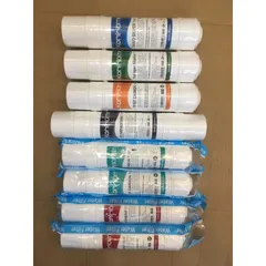 Bộ 8 Lõi Lọc Nước KORIHOME Chính Hãng - Gồm Sediment, Pre Carbon, RO, Post Carbon, Hydrogen Alkaline, Nano Silver - Thay Thế Dễ Dàng