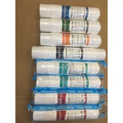 Bộ 8 Lõi Lọc Nước KORIHOME Chính Hãng - Gồm Sediment, Pre Carbon, RO, Post Carbon, Hydrogen Alkaline, Nano Silver - Thay Thế Dễ Dàng