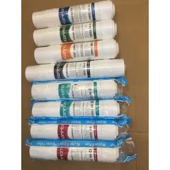 Bộ 8 Lõi Lọc Nước KORIHOME Chính Hãng - Gồm Sediment, Pre Carbon, RO, Post Carbon, Hydrogen Alkaline, Nano Silver - Thay Thế Dễ Dàng